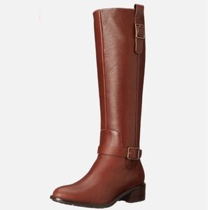 Cole Haan Kenmare tall riding boots in harvest brown leather. Size 6.5